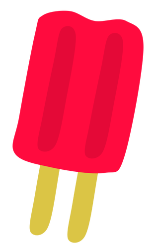 Red Icecream On Stick Clipart
