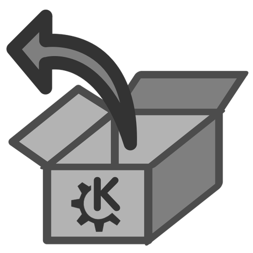 Open Package Icon Clipart