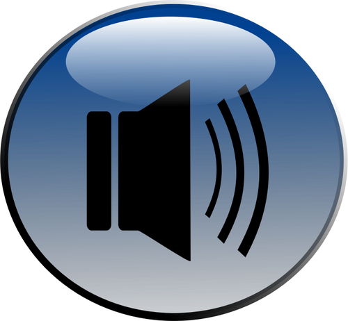 Glossy Audio Icon Clipart