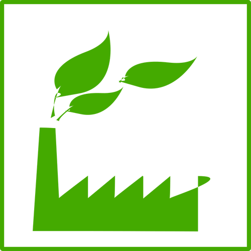 Eco Factory Icon Clipart