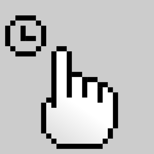 A Pixel Cursor Icon Clipart