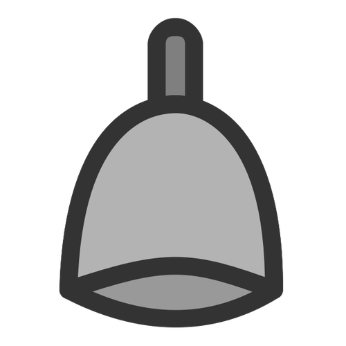 Bell Icon Grey Color Clipart