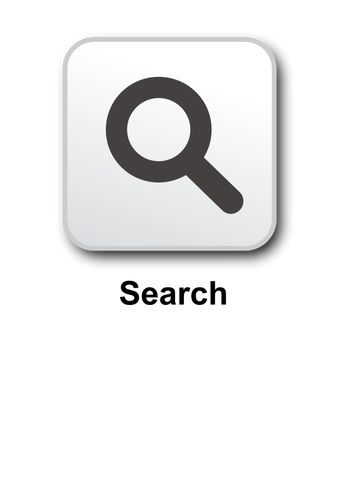 Square Search Icon Clipart