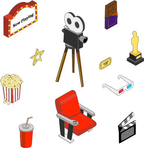 Cinema Icons Clipart