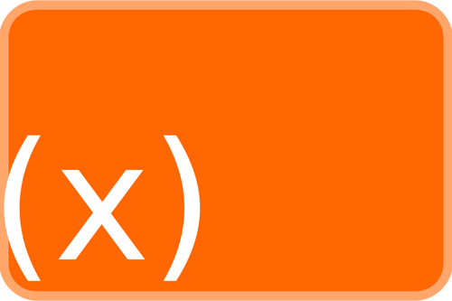 Orange Function Icon Clipart