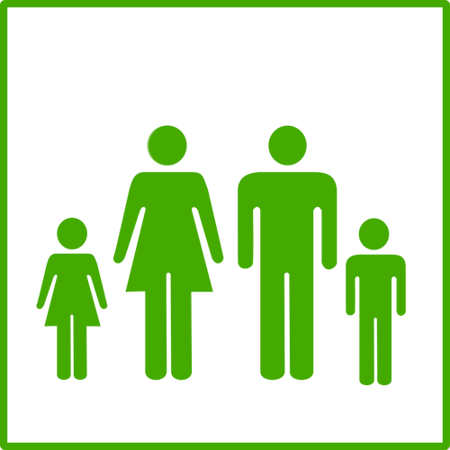 Green Family Icon Clipart