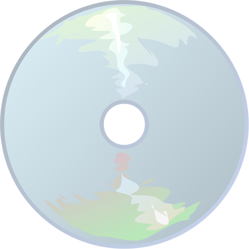 Cd Icon With Reflection Clipart