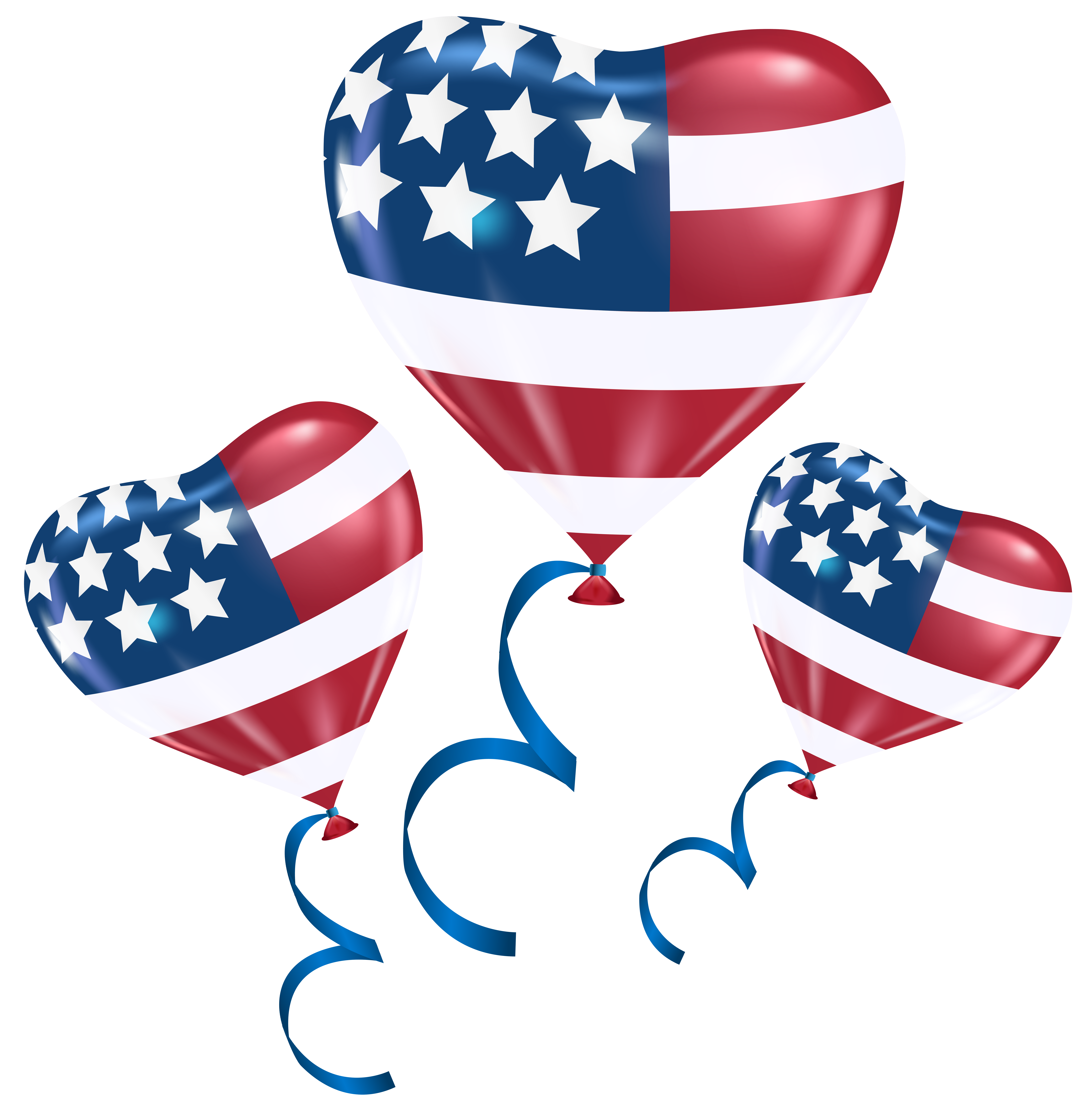Heart Balloons Usa Free Transparent Image HQ Clipart