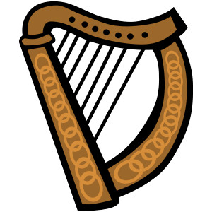 Irish Celtic Harp Download Png Clipart