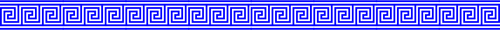 Of Blue Line Greek Key Pattern Thin Clipart