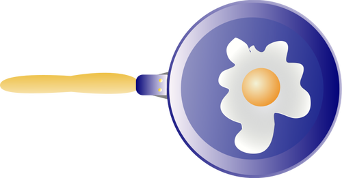 Frying Pan With Egg Clipart