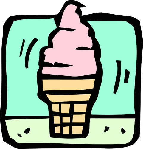 Ice Cream Illustration Clipart