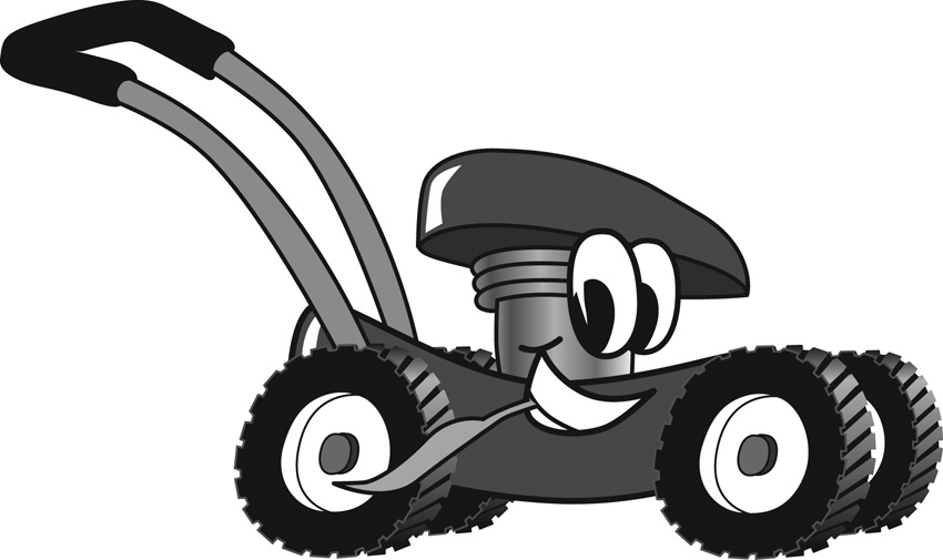Lawn Mower Lawn Mowing Silhouettes Kid Clipart