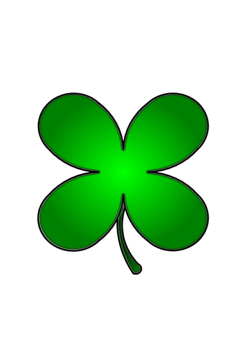 Green Four-Leaf Clover Clipart