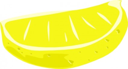 Lemon Wedge Vector In Open Office Drawing Clipart