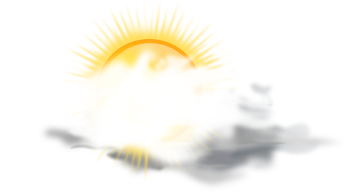Of Weather Forecast Color Symbol For Light Cloud Cove Clipart