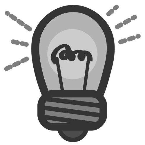 Idea Light Bulb Icon Clipart