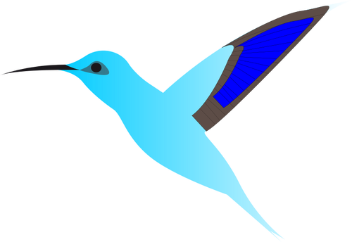 Graphics Of Humming Bird In Flight Clipart