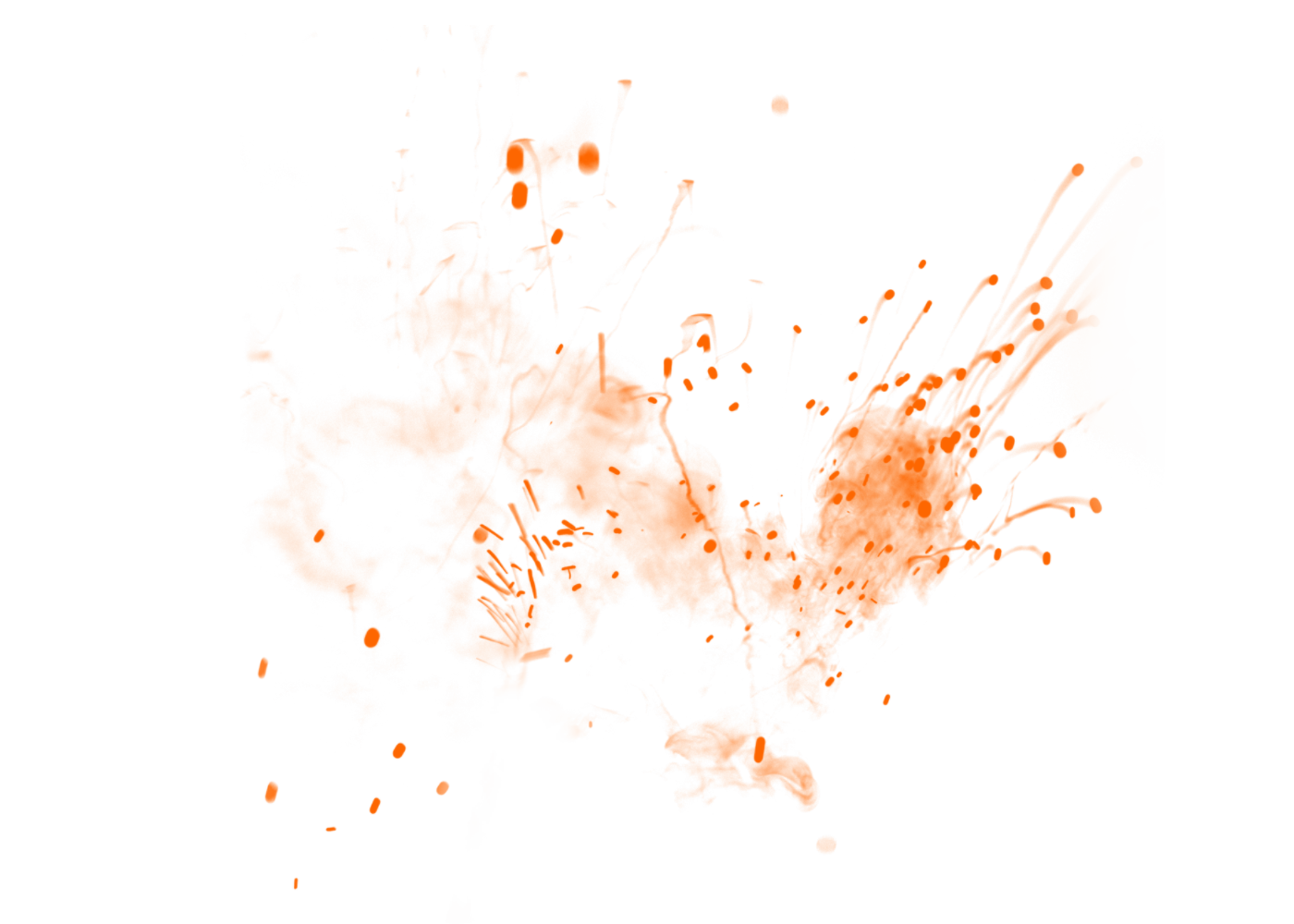 Fire Light Light. Scattered Sparks Effects Of Clipart