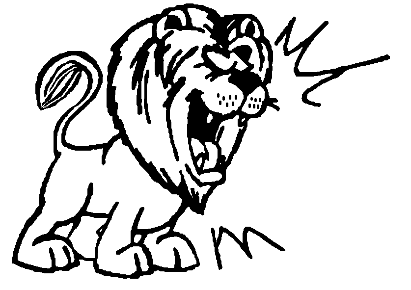 Lion Black And White Dromgbm Top Clipart