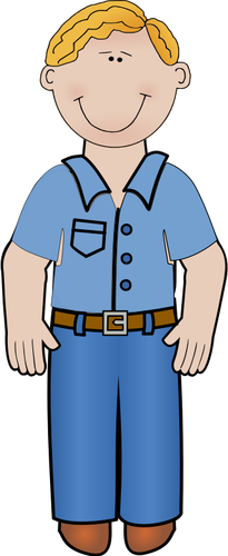 Of Daddy In Jeans Clipart