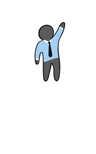 Of Faceless Man With Tie Clipart