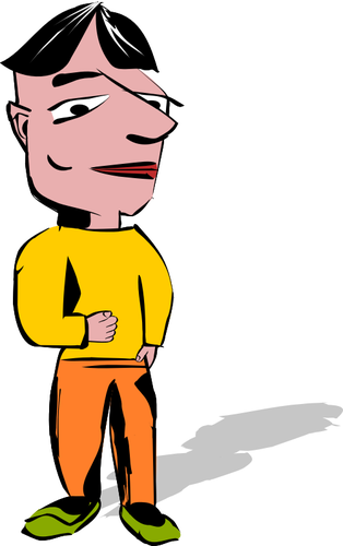Man With Big Head Clipart