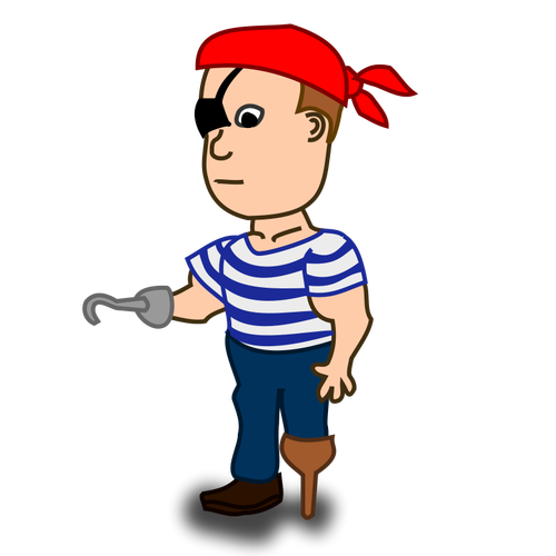 Pirate Comic Character Clipart