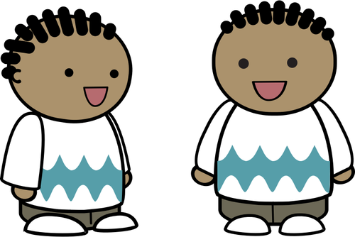 Of Cornrows Characters Clipart