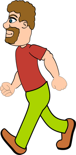 Guy Sprinting Clipart