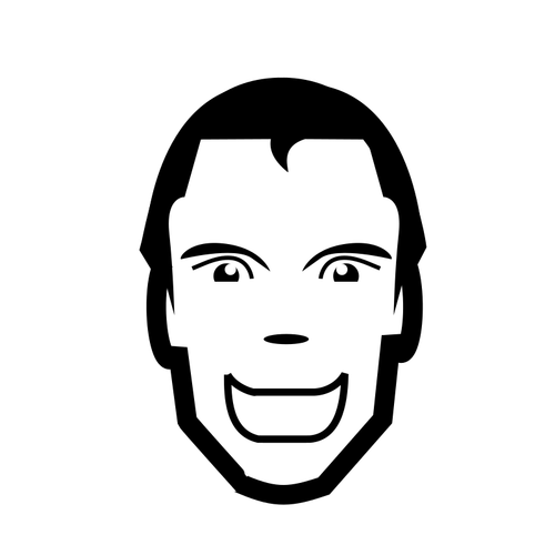 Smiling Man'S Face Clipart