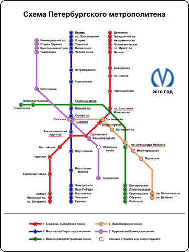 Of Map Of Saint Petersburg Subway Clipart