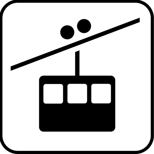 Us National Park Maps Pictogram For A Tramway Traffic Clipart