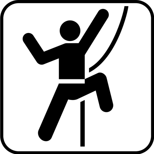 Us National Park Maps Pictogram For Technical Rock Climbing Clipart