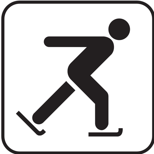 Us National Park Maps Pictogram For An Iceskating Rink Clipart