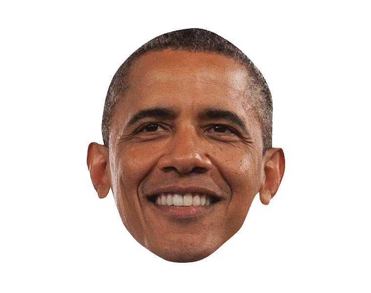 States United Celebrity Mask Face Barack Obama Clipart