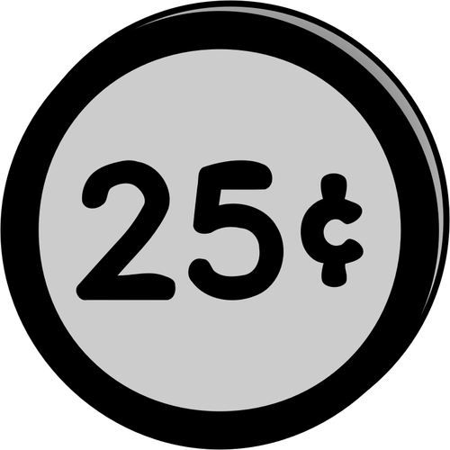 Coin 25 Cents Clipart