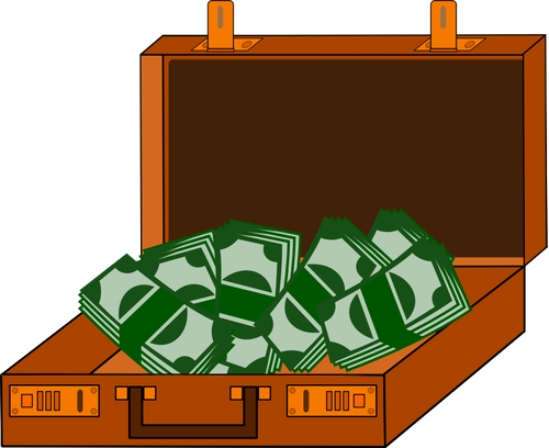 Cash Briefcase Clipart