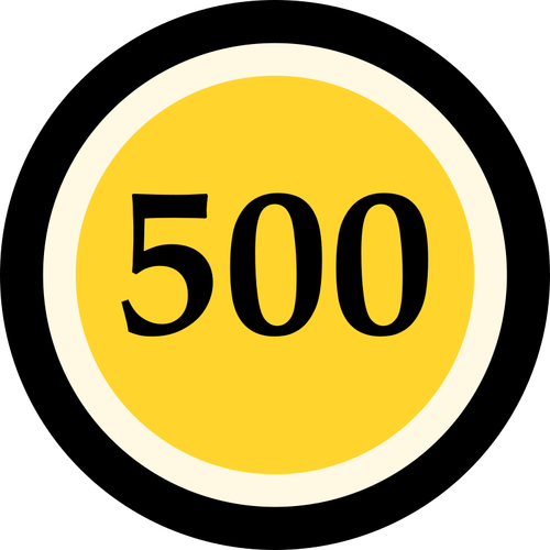 Coin 500 Clipart