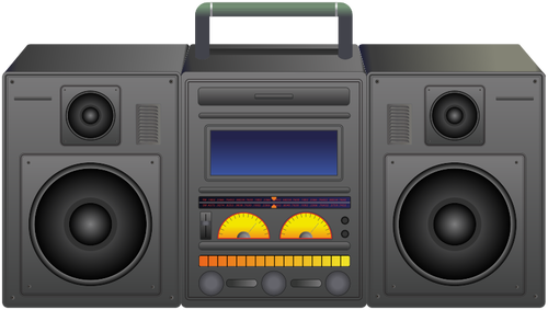 Boombox - Portable Music Player Clipart