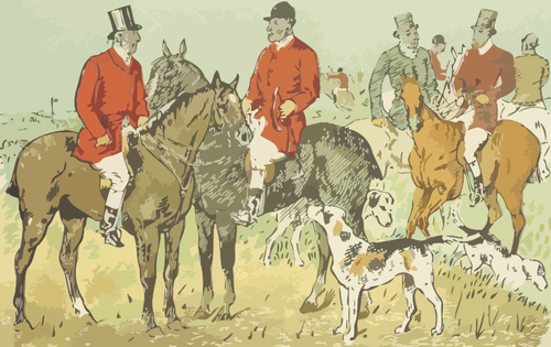 Scene Of A Hunt Clipart