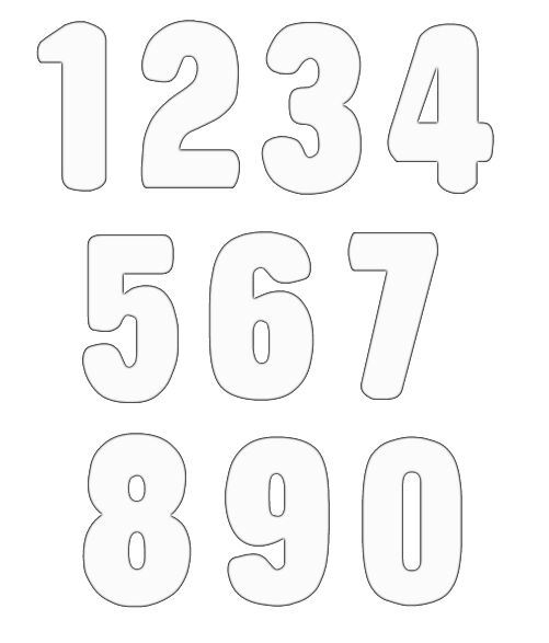 Clip Art Of Numbers From 1 To Clipart
