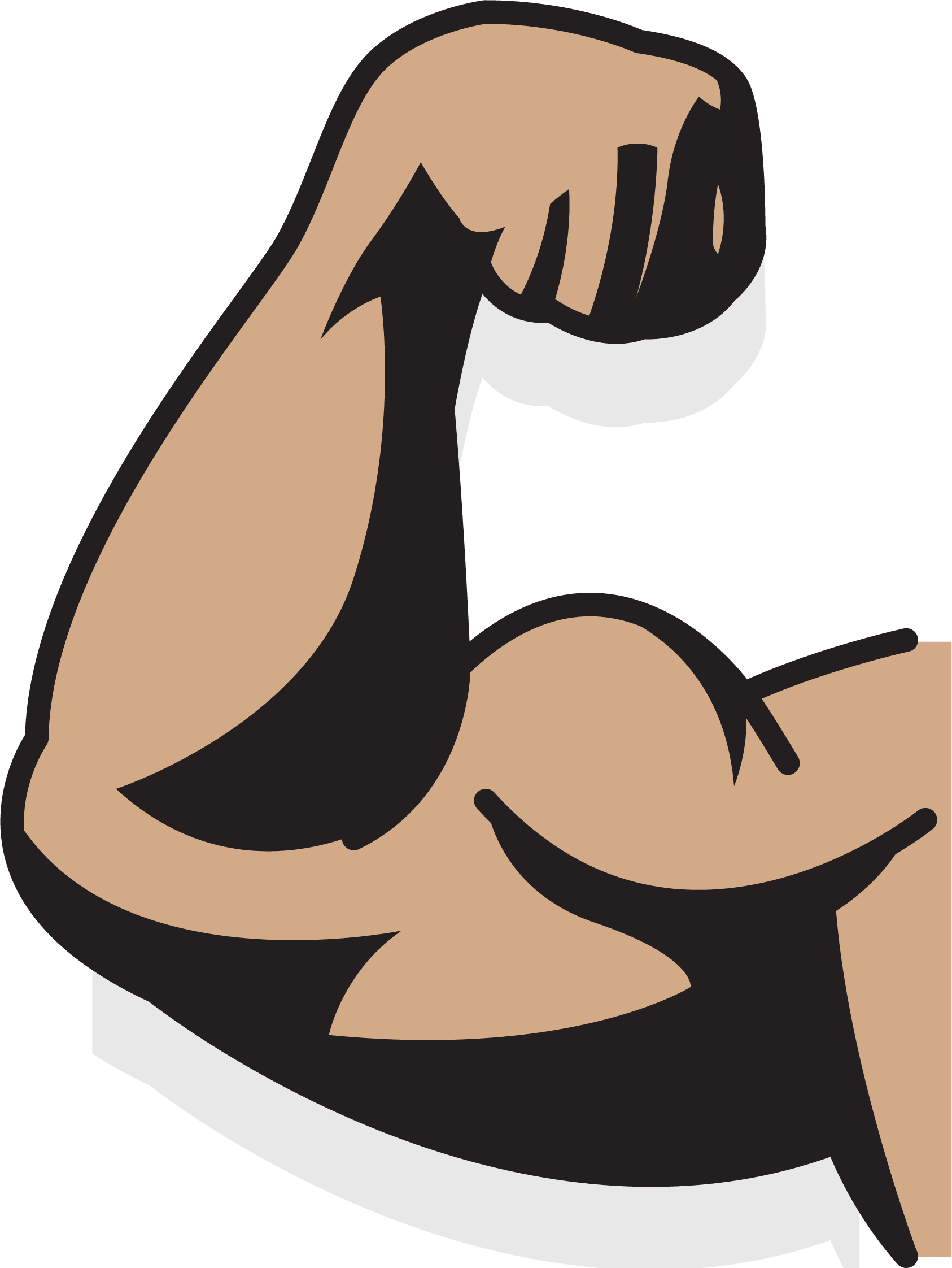 Upper Strong Arm Augu0161Delms Muscle Drawing Clipart