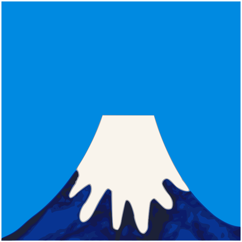 Painted Mount Fuji Clipart