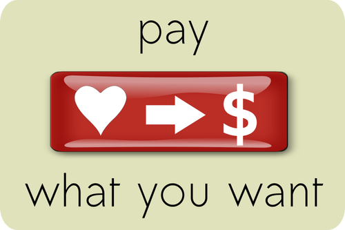 Pay What You Want Design Element Clipart
