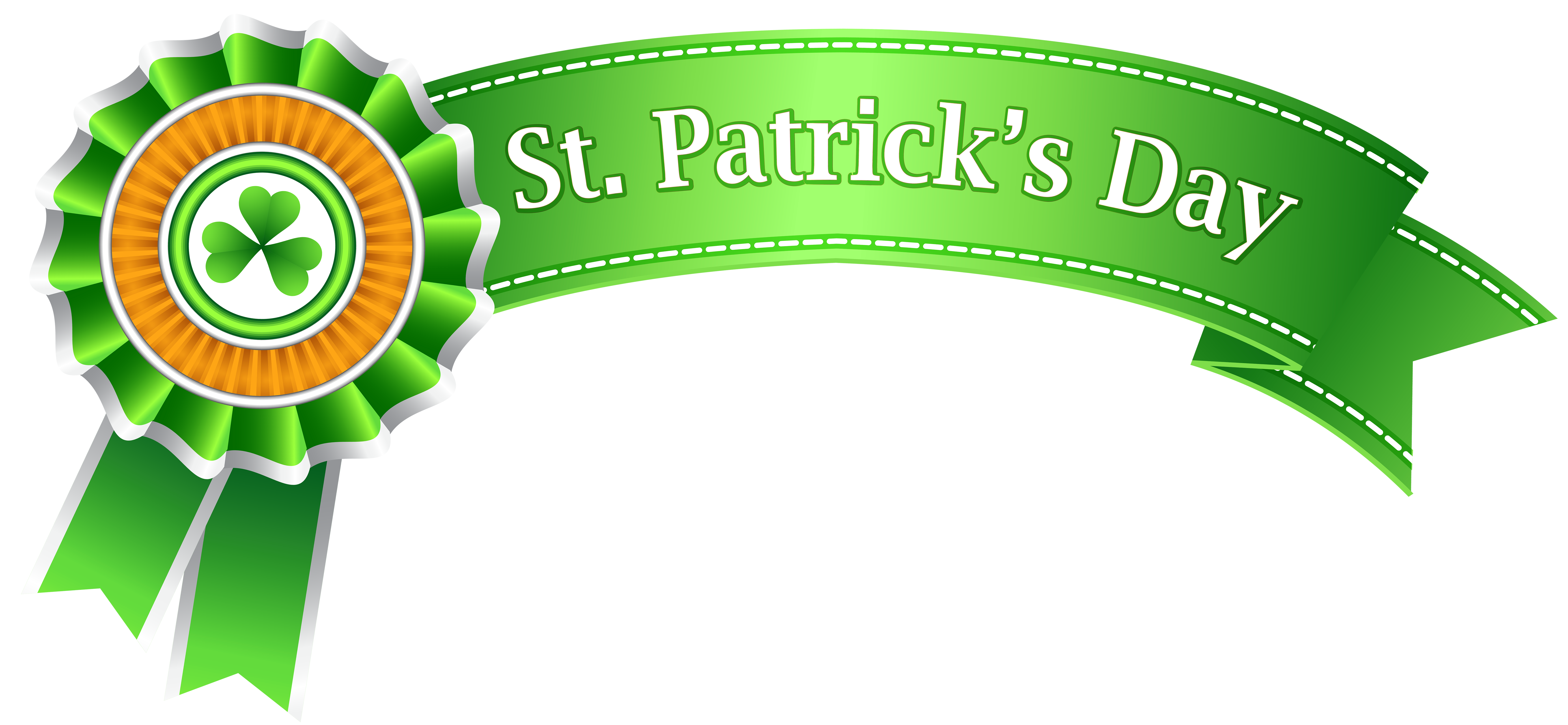 St Patricks Saint Transparent Banner Patrick'S Day Clipart
