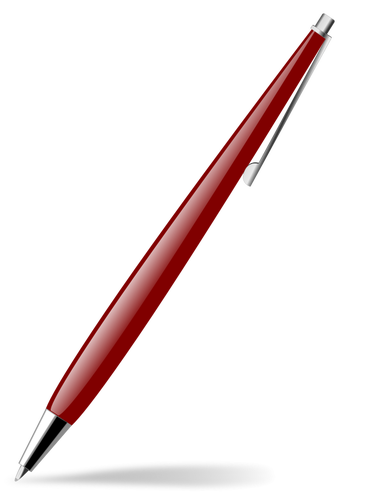 Red Glossy Pen Clipart