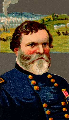 Portrait Of General Thomas Clipart