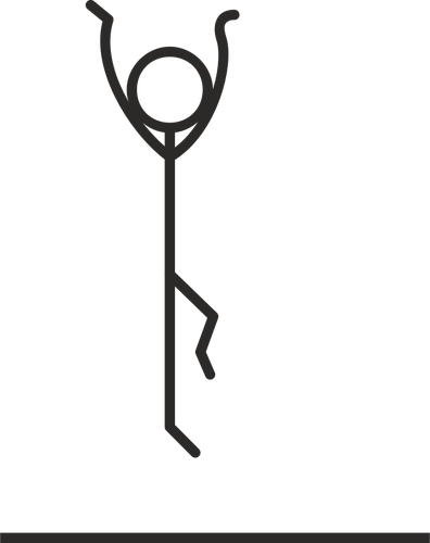 Stick Figure Jumping Clipart