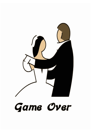 Marriage Game Over Clipart